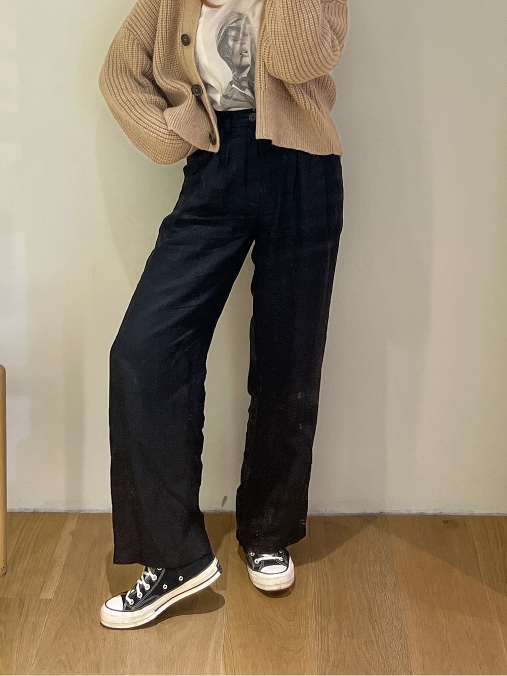 Anine Bing Carrie Wide Leg Pants